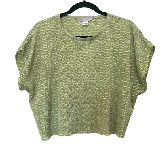 Y2K Vintage Green Textured Top - Picture 1 of 3